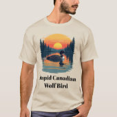 Dommige Canadese Wolfvogel Grappig Canada Cadeau L T-shirt (Voorkant)