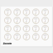 Dommige Gans Bid Kaars Ronde Sticker (Vel)