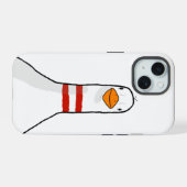 Dommige gans iPhone hoes 15 Case (Achterkant horizontaal)