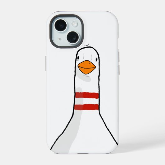 Dommige gans iPhone hoes 15 Case (Achterkant)