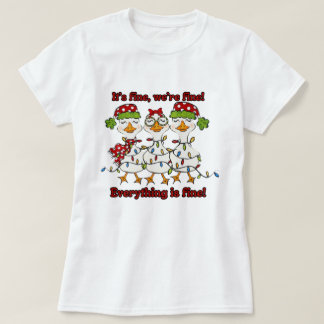 Dommige Gans Kersttrui T-shirt