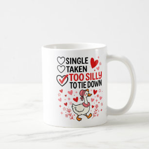 Dommige Gans Romantische Status Grappige Liefdesle Koffiemok