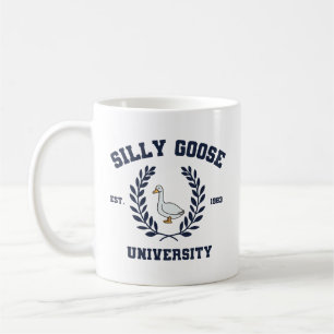 Dommige gans universiteit koffiemok