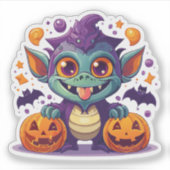 Dommige Halloween Monster Sticker (Voorkant)