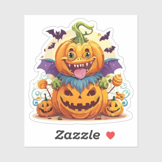 Dommige Halloween Monster Sticker (Vel)
