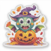 Dommige Halloween Monster Sticker (Voorkant)