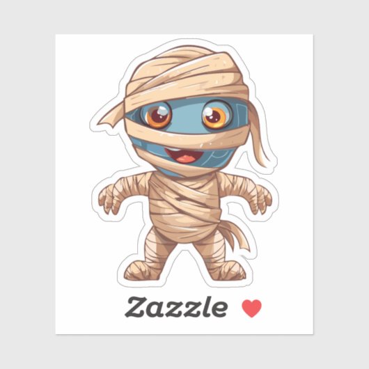 Dommige Halloween-monstrum Sticker (Vel)