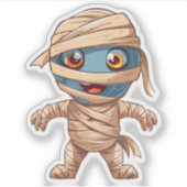 Dommige Halloween-monstrum Sticker (Voorkant)