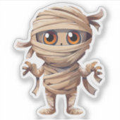 Dommige Halloween-monstrum Sticker (Voorkant)