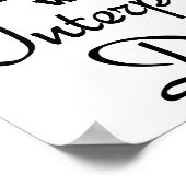 Dommige Interpretatieve Dans Grappige Poster (Hoek)