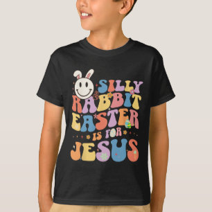 Dommige Konijn Pasen Is Voor Jezus Schattig Konijn T-shirt