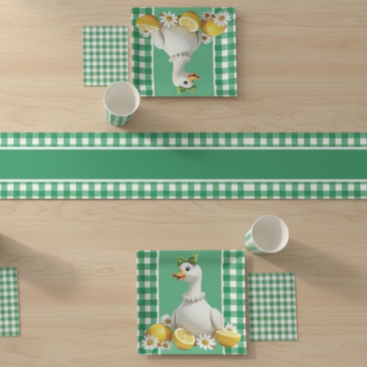 Dommige Witte Gans Papieren Bordje