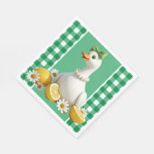 Dommige Witte Gans Servet (Hoek)