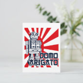 Domo Arigato Briefkaart (Staand voorkant)