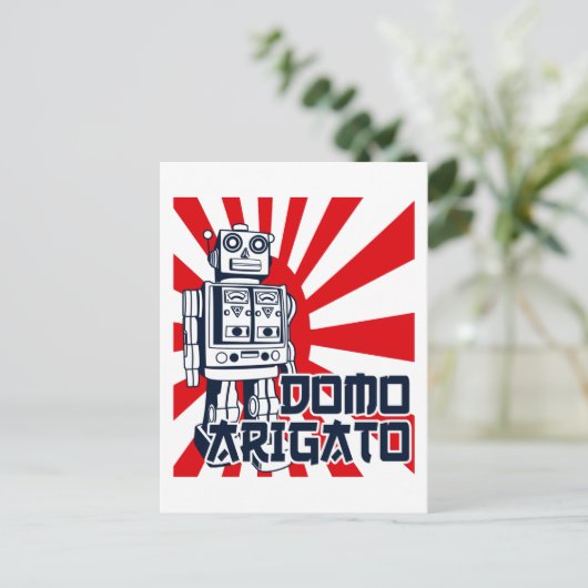 Domo Arigato Briefkaart (Staand voorkant)