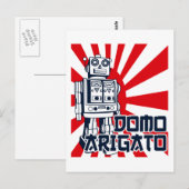 Domo Arigato Briefkaart (Voorkant / Achterkant)