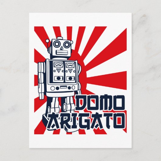 Domo Arigato Briefkaart (Voorkant)
