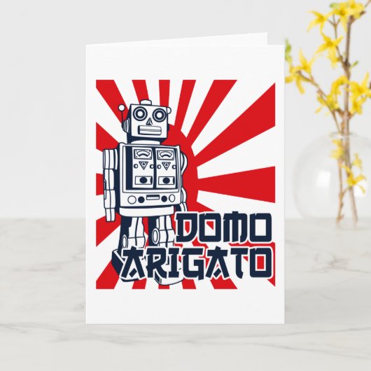 Domo Arigato Kaart (Gele Bloem)