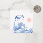 Domo Arigato. Notitiekaartje (Voorkant / Achterkant in situ)