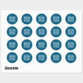 Domp als Glow Sticks Sarcasme Ronde Sticker (Vel)