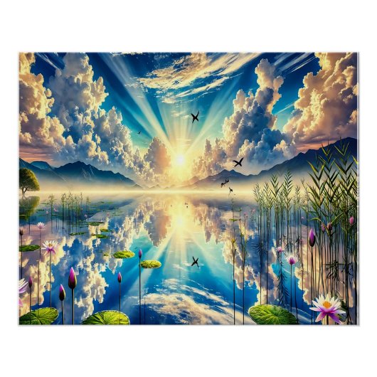 🌿 Dompel je apparaat onder in de schoonheid van d Perfect Poster (Voorkant)