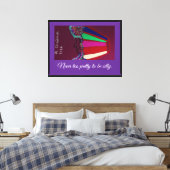 Dompig Leuk Canvas Afdruk (Insitu (Slaapkamer))