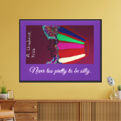 Dompig Leuk Canvas Afdruk (Insitu (Woonkamer))