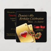 Dom's Vegas Casino Night 40e verpartij Kaart (Voorkant / Achterkant)