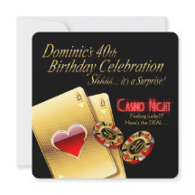 Dom's Vegas Casino Night 40th Birthday Party