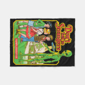 Don't Praat Met Vreemdelingen Alien UFO Retro Fleece Deken (Voorkant (Horizontaal))