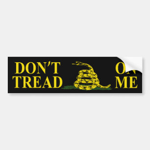 DON BEHANDELT ME GADSDEN FLAG Bumpersticker NIET