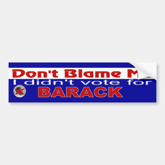 DON BLAME NIET BUMPERSTICKER