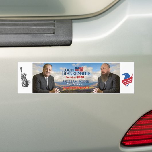Don Blankenship/William Mohr 2020 Bumpersticker (Op auto)