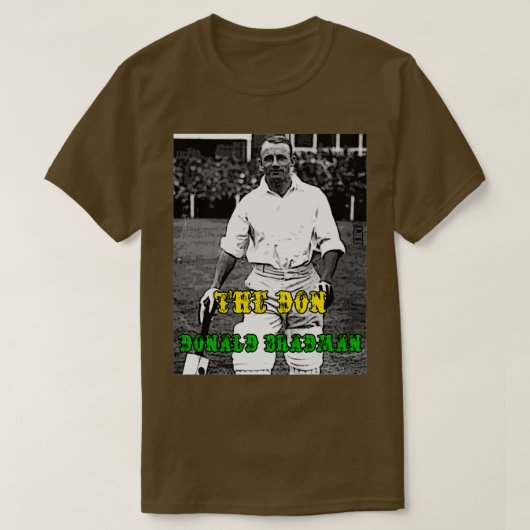 Don Bradman Cricket 2 T-shirt (Design voorkant)