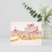 Don Cesar Beach resort waterverf briefkaart (Staand voorkant)