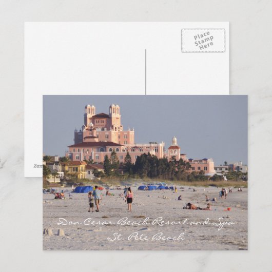 Don Cesar - Het roze kasteel van Florida Briefkaart (Voorkant / Achterkant)