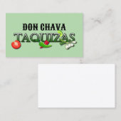 Don Chava Taquizas Visitekaartje (Voorkant / Achterkant)