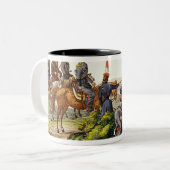 Don Cossacks in 1814 Tweekleurige Koffiemok (Voorkant links)