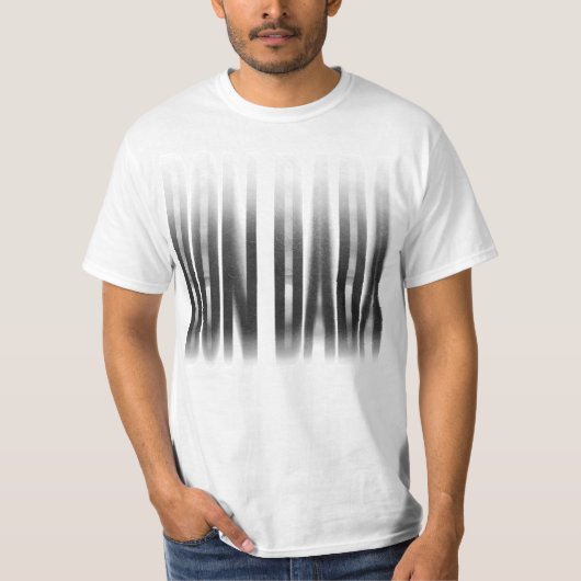 Don Dada Wazig Effect Typografie Reggae T-shirt (Voorkant)