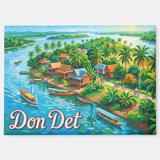 Don Det, Si Phan Don Laos Magneet (Voorkant)