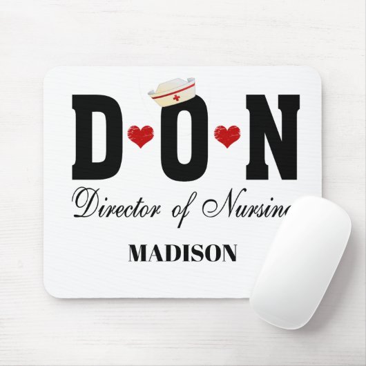 DON Director of Nursing Muismat (Met muis)