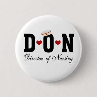 DON Director of Nursing Ronde Button 5,7 Cm