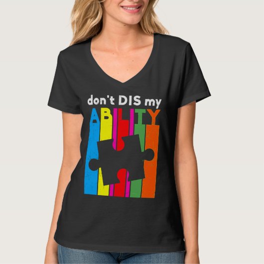 Don Dis My Ability Autisme Bewustheid T-shirt (Voorkant)