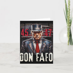 Don Fafo Trump 45 47 Grappig Patriottisch Politiek Kaart