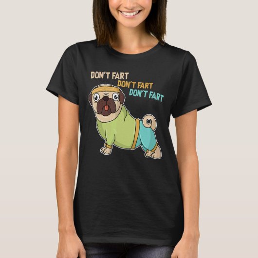 Don Fart Pug   Pug   Sport T-shirt (Voorkant)