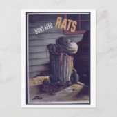 Don_Feed_Rats.-_-_NARA_Propaganda Poster Briefkaart (Voorkant)