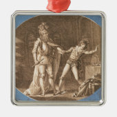Don Giovanni en het standbeeld van de Commandant Metalen Ornament (Voorkant)