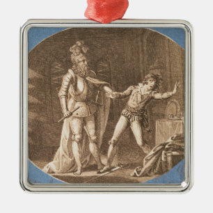 Don Giovanni en het standbeeld van de Commandant Metalen Ornament