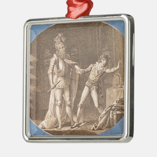Don Giovanni en het standbeeld van de Commandant Metalen Ornament (Links)