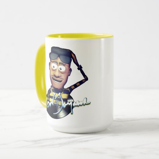 Don Jaymor Cartoon Coffee Cup Mok (Voorkant links)